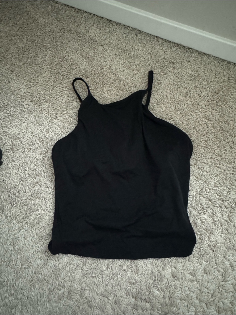 lululemon athletica Black Slim Halter Camisole